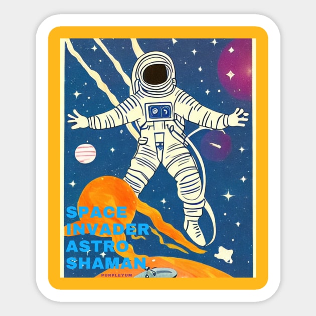 Space Blue Sticker by PurpleYum 